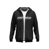 FOXED® "CLASSIC V2" UNISEX ZIP HOODIE BLACK HEAVY