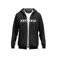 FOXED® "CLASSIC V2" UNISEX ZIP HOODIE BLACK HEAVY