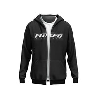 FOXED® "CLASSIC V2" UNISEX ZIP HOODIE BLACK HEAVY