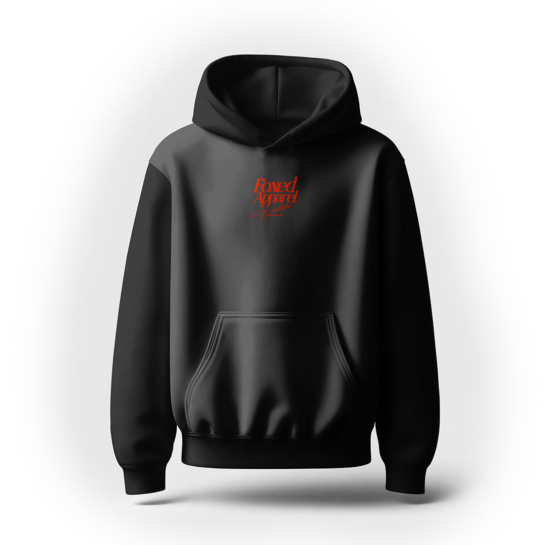 FOXED® DEDICATION PREMIUM UNISEX HOODIE BLACK/RED