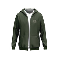 FOXED® INFINITY UNISEX ZIP HOODIE FOREST GREEN