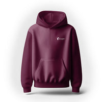 FOXED® "FOCUS" UNISEX HOODIE BURGUNDY