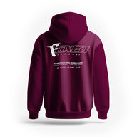 FOXED® "FOCUS" UNISEX HOODIE BURGUNDY