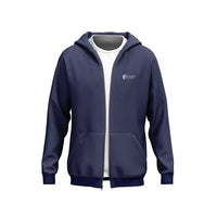 FOXED® "FOCUS" UNISEX HOODIE ZIPPER NAVY