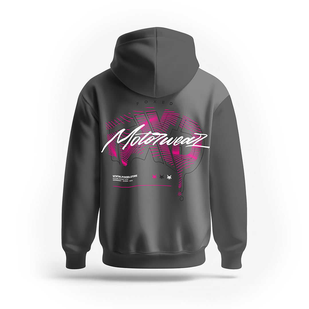 FOXED® "NEON DRIP" PREMIUM UNISEX HOODIE PINK