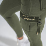 FOXED® CARGO 3-POCKET SIGNATURE LEGGINGS DENIM GREEN