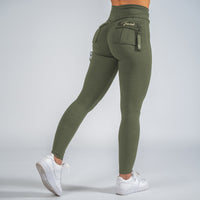 FOXED® CARGO 3-POCKET SIGNATURE LEGGINGS DENIM GREEN