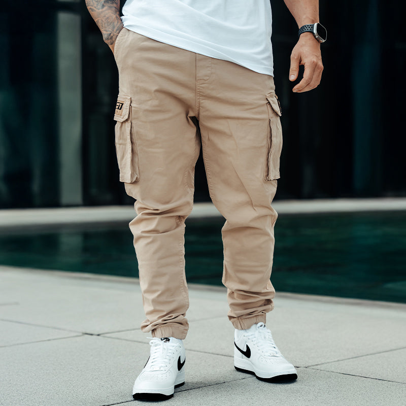FOXED® CARGO PREMIUM PANTS UNISEX BEIGE