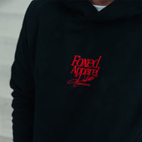 FOXED® DEDICATION PREMIUM UNISEX HOODIE BLACK/RED