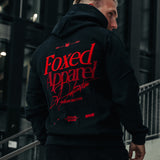 FOXED® DEDICATION PREMIUM UNISEX HOODIE BLACK/RED