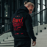 FOXED® DEDICATION PREMIUM UNISEX HOODIE BLACK/RED
