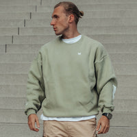 FOXED® STATEMENT OVERSIZE SWEATER MATCHA LATTE MEN
