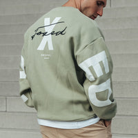 FOXED® STATEMENT OVERSIZE SWEATER MATCHA LATTE MEN