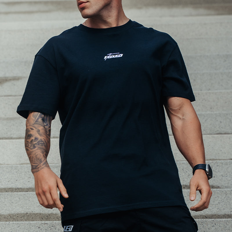 FOXED® ENGINE LIGHT OVERSIZE SHIRT BLACK