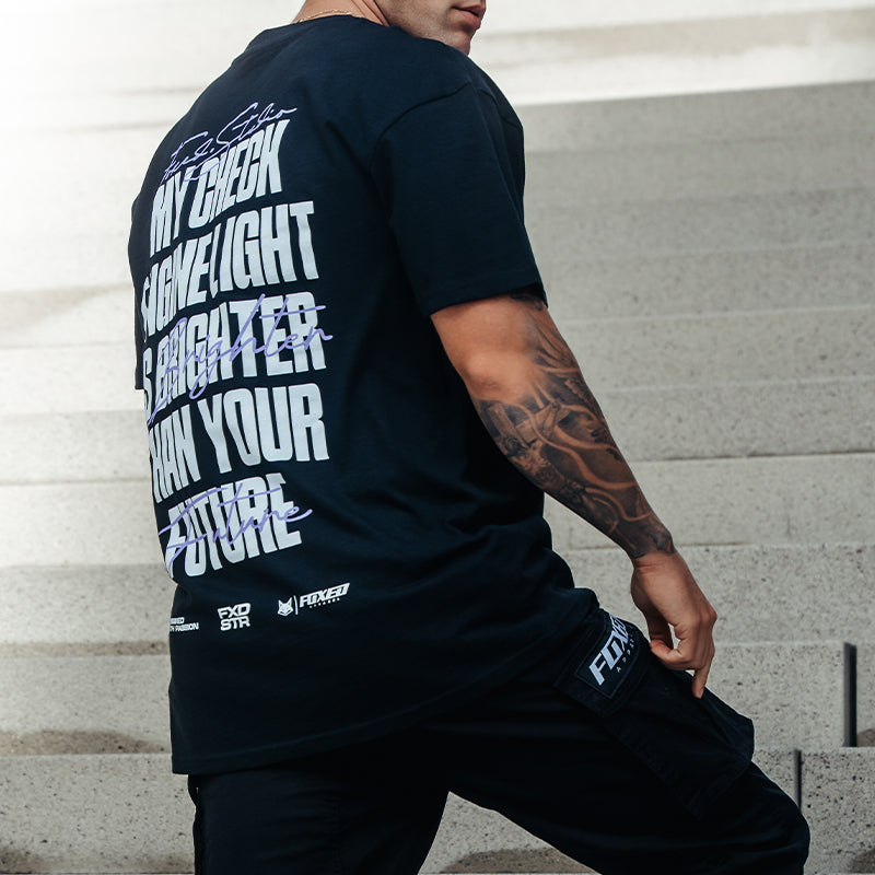 FOXED® ENGINE LIGHT OVERSIZE SHIRT BLACK