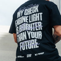 FOXED® ENGINE LIGHT OVERSIZE SHIRT BLACK