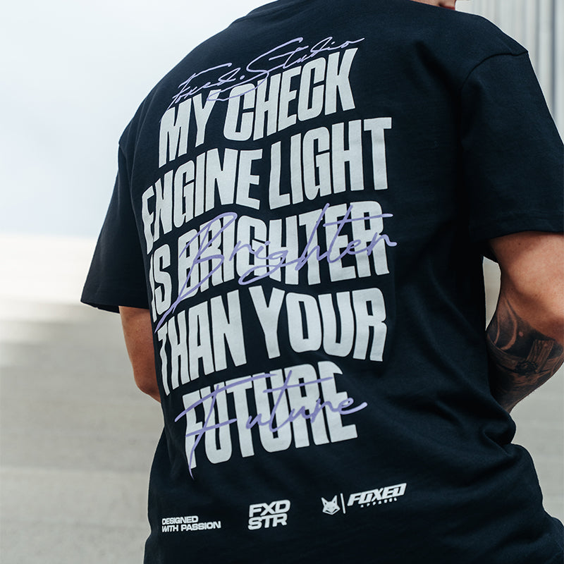 FOXED® ENGINE LIGHT OVERSIZE SHIRT BLACK