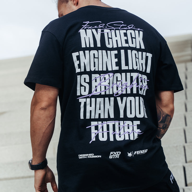 FOXED® ENGINE LIGHT OVERSIZE SHIRT BLACK