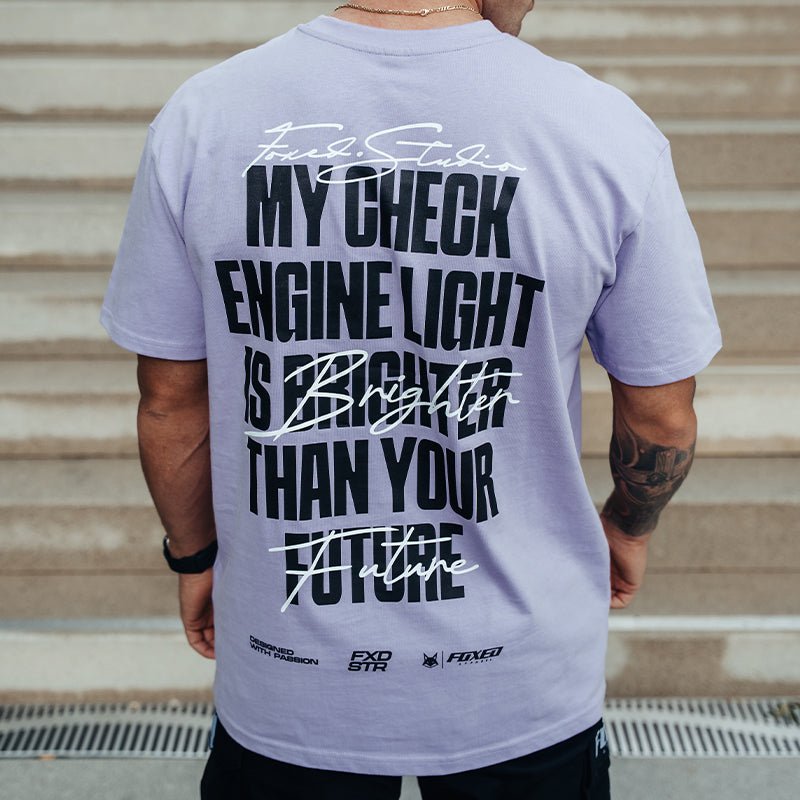 FOXED® ENGINE LIGHT OVERSIZE SHIRT LILAC