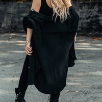 FOXED® MUSSELIN BLUSE BLACK ONESIZE