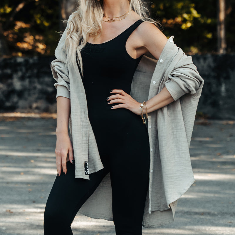 FOXED® MUSSELIN BLUSE MATCHA ONESIZE