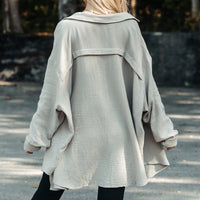 FOXED® MUSSELIN BLUSE MATCHA ONESIZE