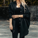 FOXED® MUSSELIN BLUSE BLACK ONESIZE