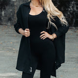 FOXED® MUSSELIN BLUSE BLACK ONESIZE