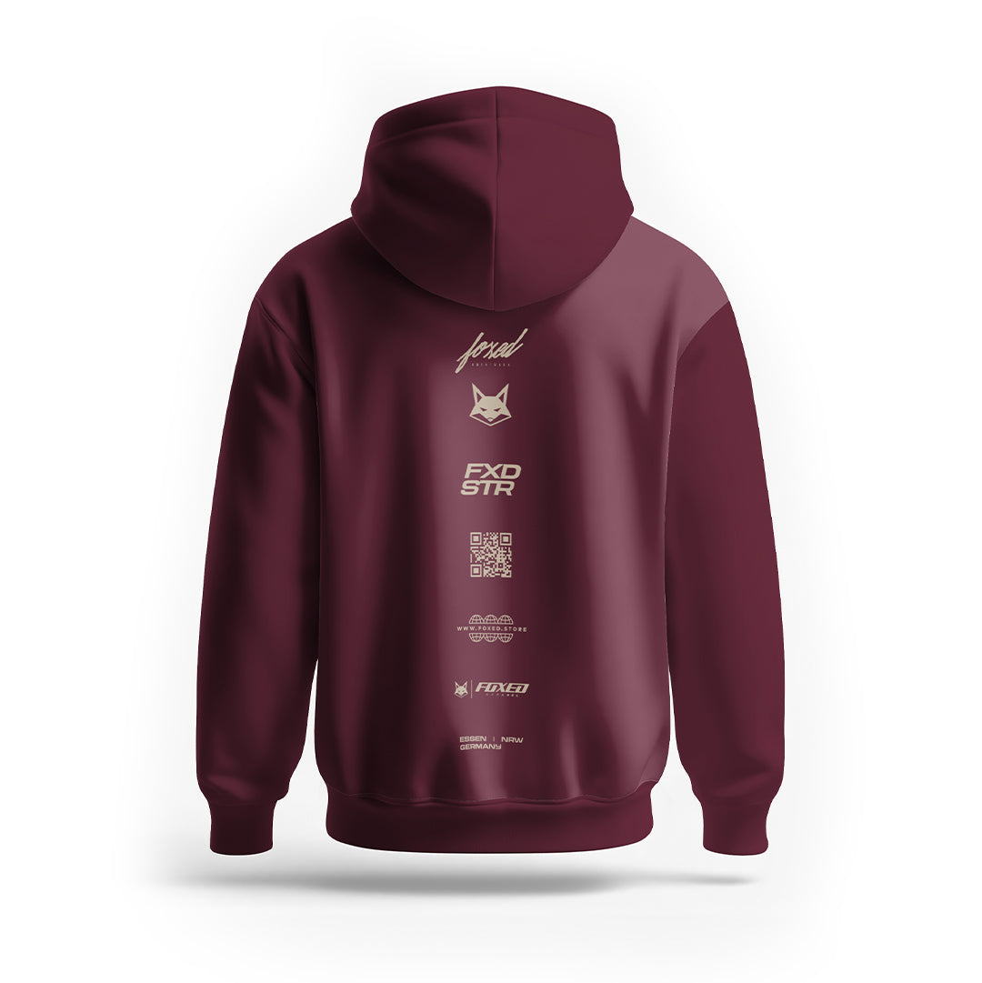 FOXED® VARSITY UNISEX HOODIE RUBY