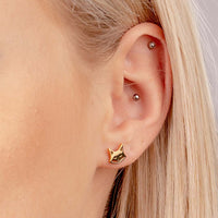 FOXED® "FOXDEVIL" EDELSTAHL STECKER GOLD