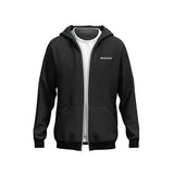 FOXED® "EVERYDAY" UNISEX ZIP HOODIE BLACK