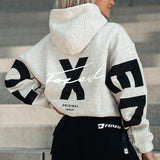 FOXED® STATEMENT HOODIE GREY MELANGE/BLACK
