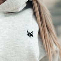 FOXED® STATEMENT HOODIE GREY MELANGE/BLACK