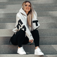 FOXED® STATEMENT HOODIE GREY MELANGE/BLACK