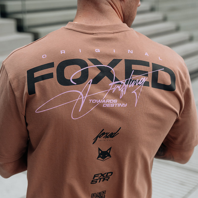 FOXED® VARSITY OVERSIZE SHIRT MOCHA MOUSSE