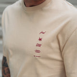 FOXED® VARSITY OVERSIZE SHIRT OATMEAL