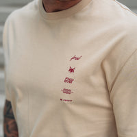 FOXED® VARSITY OVERSIZE SHIRT OATMEAL