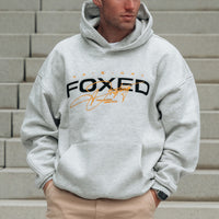 FOXED® VARSITY UNISEX HOODIE HEATHER GREY