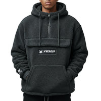 FOXED® HOODED TEDDY JACKET ANTHRAZIT (EXTRA HEAVY)