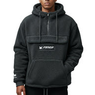 FOXED® HOODED TEDDY JACKET ANTHRAZIT (EXTRA HEAVY)