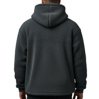 FOXED® HOODED TEDDY JACKET ANTHRAZIT (EXTRA HEAVY)