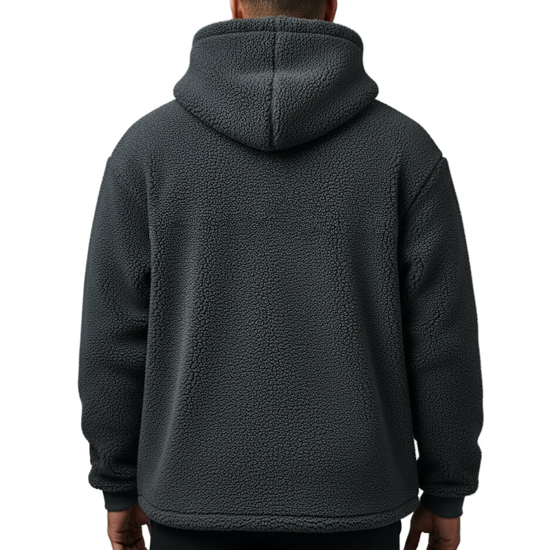 FOXED® HOODED TEDDY JACKET ANTHRAZIT (EXTRA HEAVY)