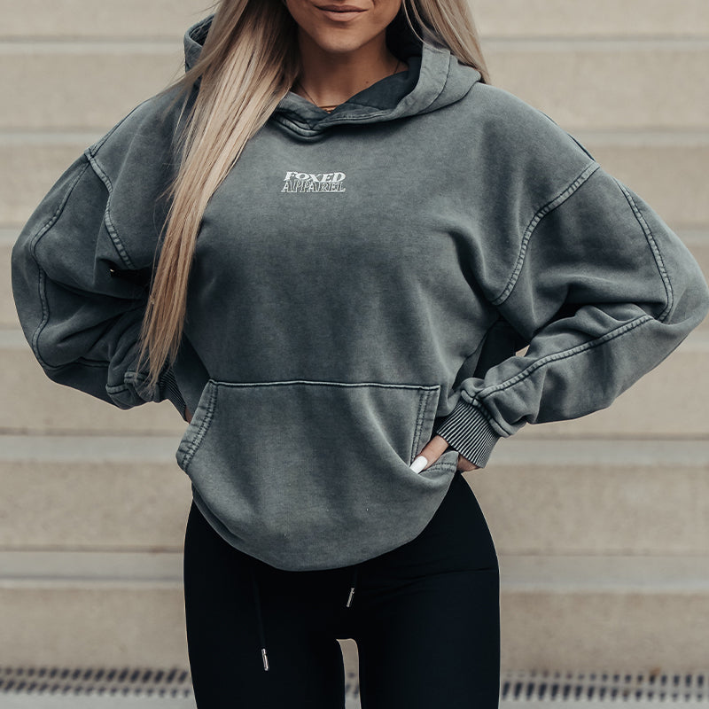 FOXED® COLLECTIVE UNISEX HOODIE STONEWASH WMN