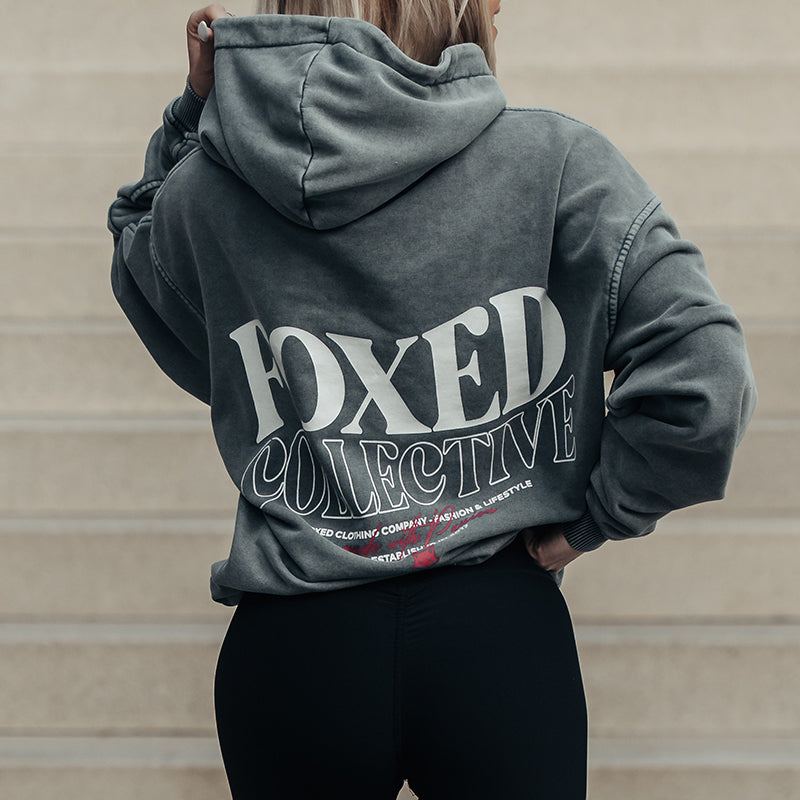 FOXED® COLLECTIVE UNISEX HOODIE STONEWASH WMN