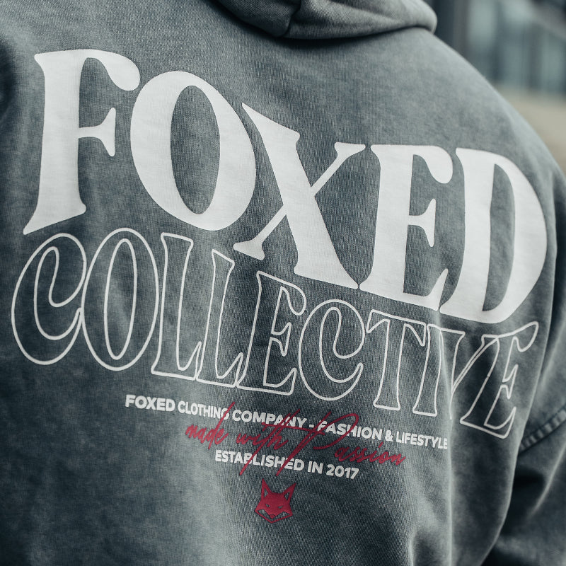 FOXED® COLLECTIVE UNISEX HOODIE STONEWASH WMN