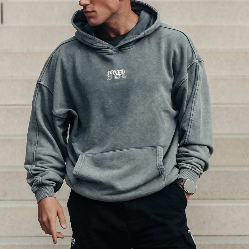 FOXED® COLLECTIVE UNISEX HOODIE STONEWASH MEN