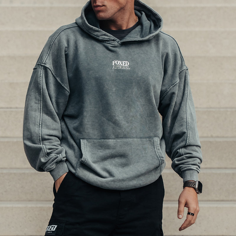 FOXED® COLLECTIVE UNISEX HOODIE STONEWASH MEN