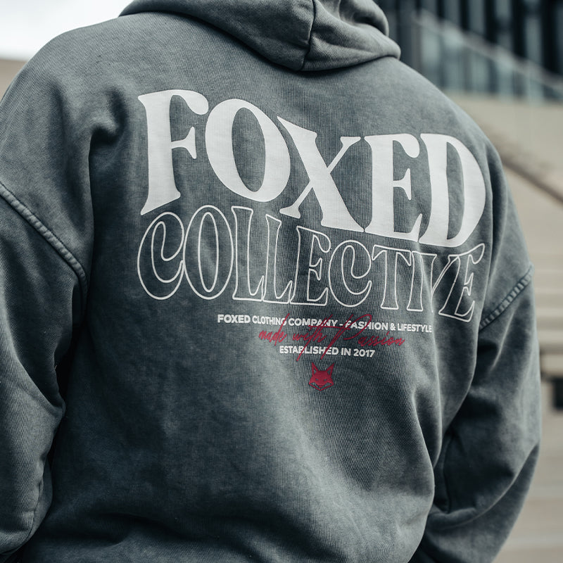 FOXED® COLLECTIVE UNISEX HOODIE STONEWASH MEN