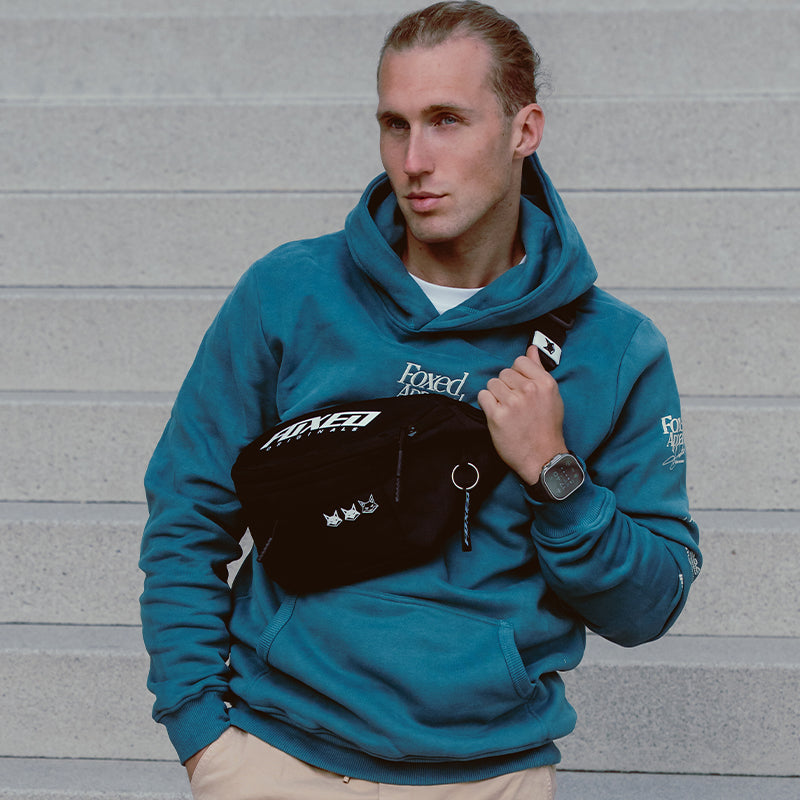 FOXED® DEDICATION PREMIUM UNISEX HOODIE PETROL