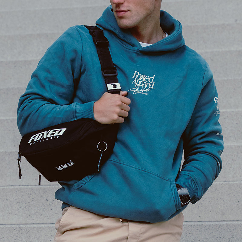 FOXED® DEDICATION PREMIUM UNISEX HOODIE PETROL